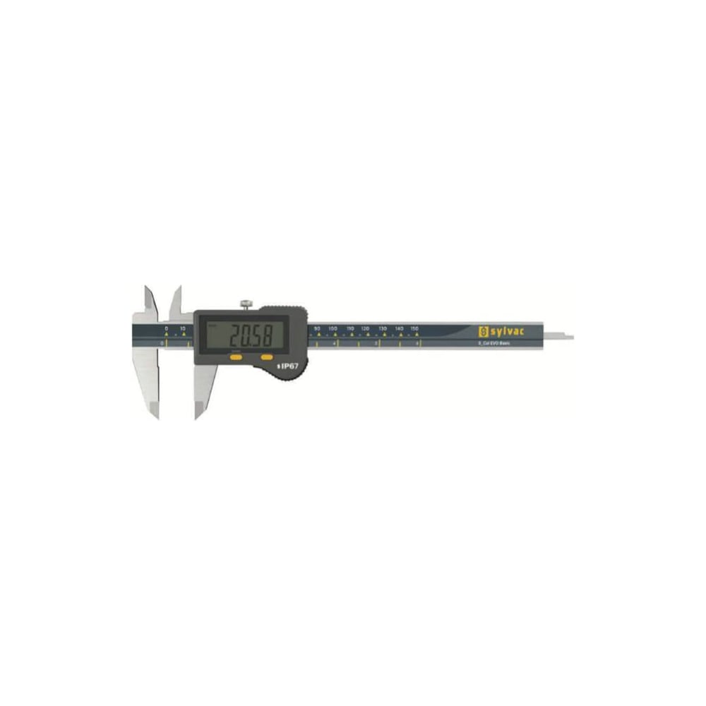 Штангенциркуль цифровой Vogel 0 ... 200 х 0.01 Sylvac S_Cal EVO Standard IP67 с калибровкой 202196 К