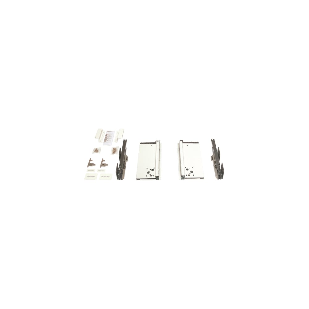 Комплект ящика MAKMART Некст/Next 3D_B Push H=127, L=400, отделка белая M-NXT.KBP.400.WH