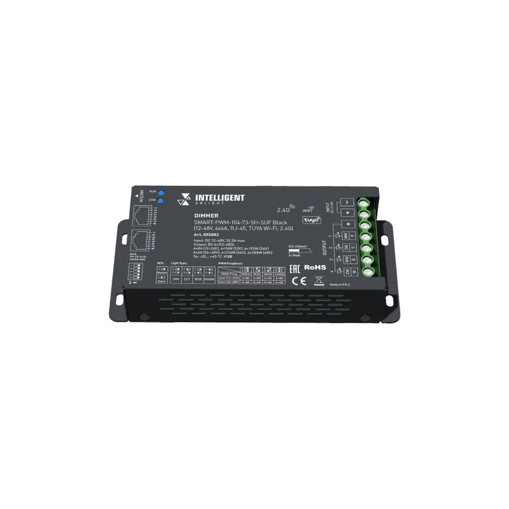 Изображение товара Диммер INTELLIGENT ARLIGHT SMART-PWM-104-73-SH-SUF Black IA 1шт 055882 Изображение товара Диммер INTELLIGENT ARLIGHT SMART-PWM-104-73-SH-SUF Black IA 1шт 055882