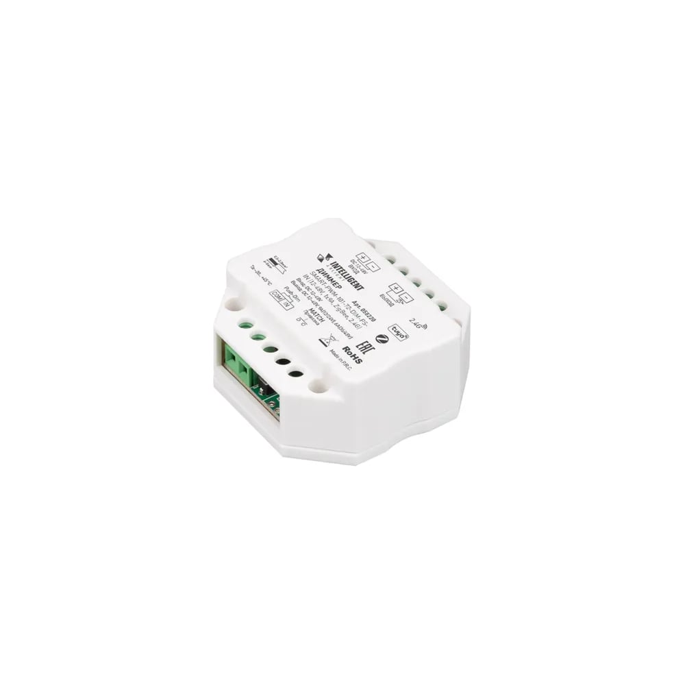 Изображение товара Диммер INTELLIGENT ARLIGHT SMART-PWM-101-72-DIM-PD-IN IARL, IP20 Пластимк 1шт 058220 Изображение товара Диммер INTELLIGENT ARLIGHT SMART-PWM-101-72-DIM-PD-IN IARL, IP20 Пластимк 1шт 058220