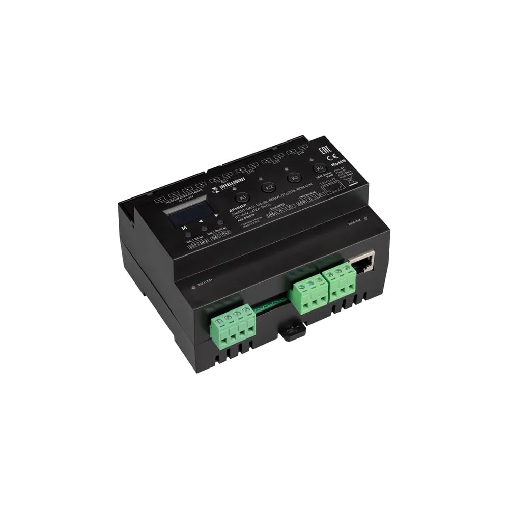 Изображение товара Диммер INTELLIGENT ARLIGHT SMART-DALI-104-82-RGBW-DT6/DT8-RDM-DIN IARL, IP20 1шт 058998 Изображение товара Диммер INTELLIGENT ARLIGHT SMART-DALI-104-82-RGBW-DT6/DT8-RDM-DIN IARL, IP20 1шт 058998
