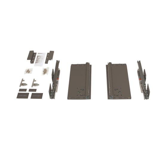 Изображение товара Комплект ящика MAKMART Некст/Next 3D_B Soft H=127, L=300, отделка орион серый M-NXT.KBD.300.OG