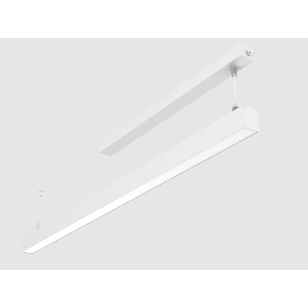Светодиодный светильник VARTON Angusta 513x35x45мм подвесной 18 Вт 3000 К IP40 RAL9003 белый муар с рассеивателем опал DALI V1-R0-00238-30D01-4001830