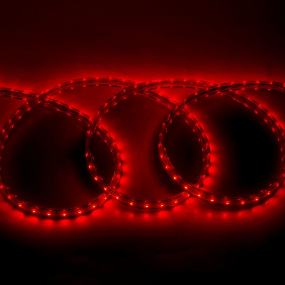 Лента светодиодная General Lighting Systems GLS-5050-60-14.4-220-IP67-R цвет свечения красный 60диод/м 14,4Вт/м 220В IP67 катушка 50м 504216