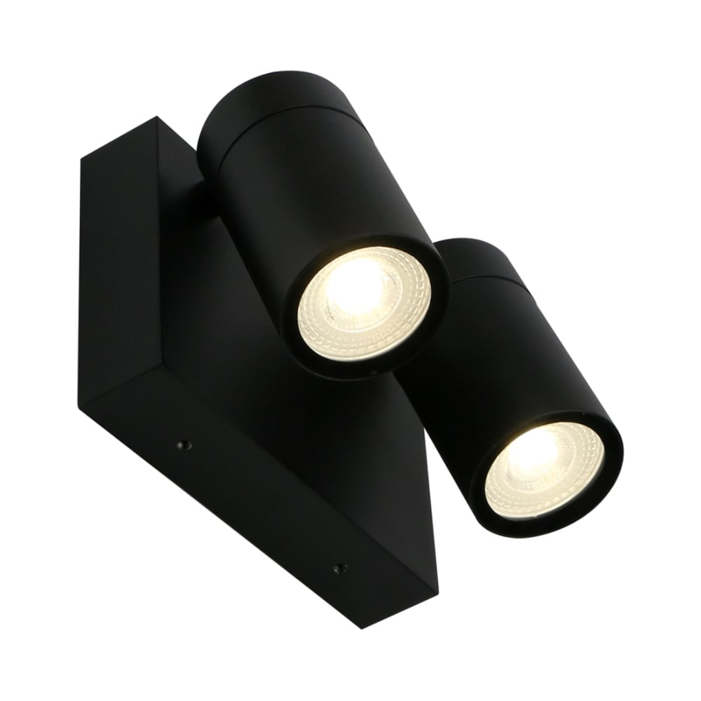 Фасадный светильник General Lighting Systems Астрал GWL-2MR16-GU10-R-IP65 лампы 2 MR16 GU10 черный 662741