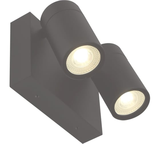 Изображение товара Фасадный светильник General Lighting Systems Астрал GWL-2MR16-GU10-R-IP65 лампы 2 MR16 GU10 IP65 графит 662743