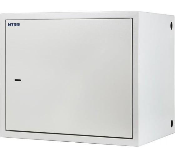 Изображение товара Шкаф настенный антивандальный распашной NTSS WAR 8U 600х400мм, 2 профиля 19, сварной, серый RAL7035 NTSS-WAR8U6040
