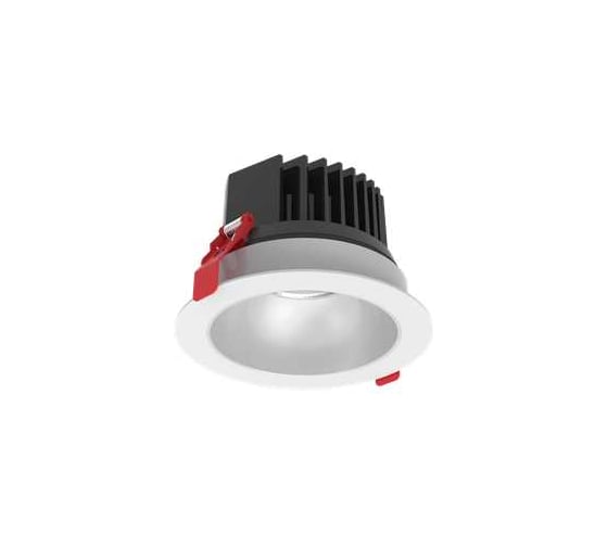 Изображение товара Светодиодный светильник VARTON DL-Spark встраиваемый 15 Вт 3000 K 60 120x88 мм белый IP44 с матовым серебристым рефлектором монтажный диаметр 100 мм V1-R0-00433-10L07-4401530