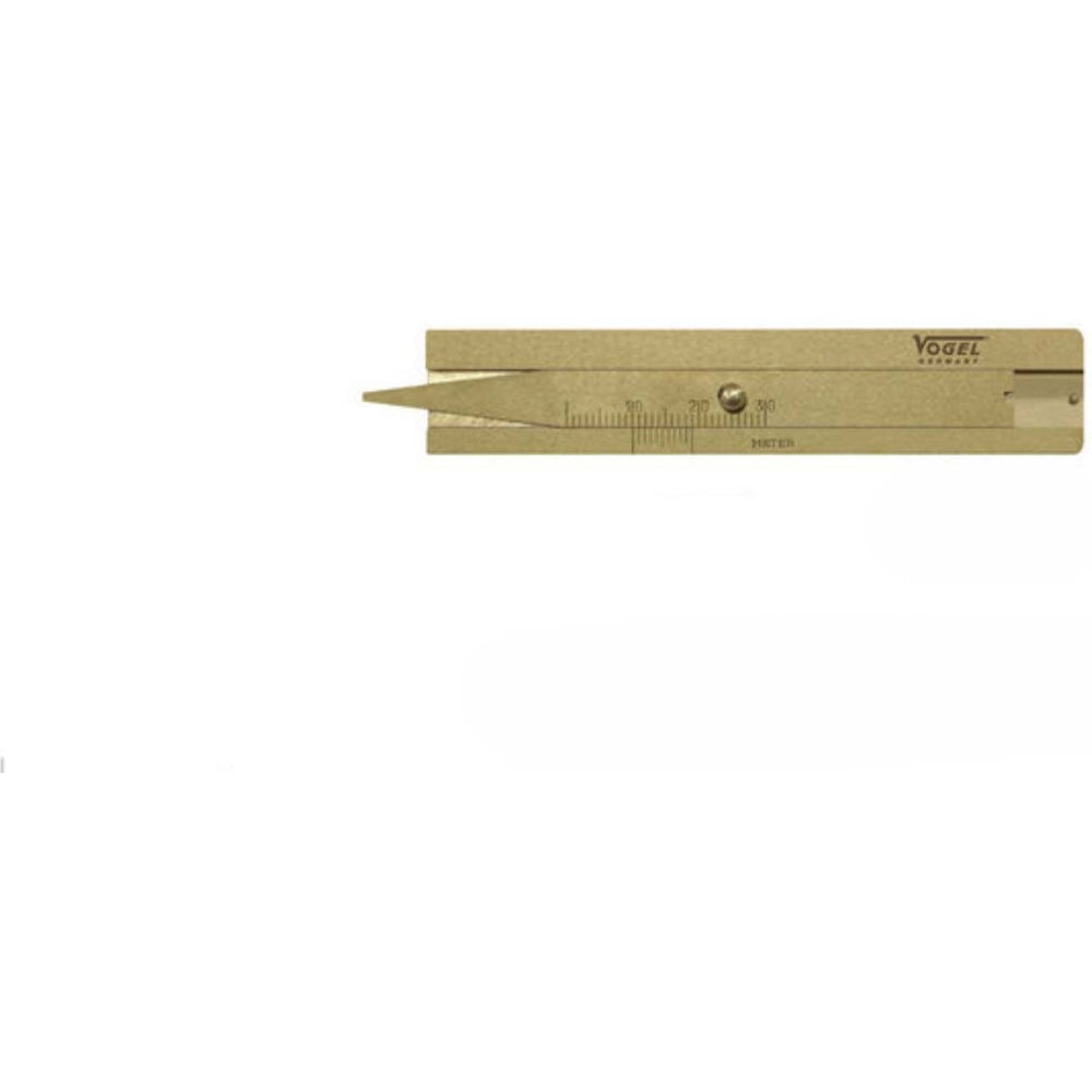 Глубиномер Vogel латунный, 30,0 х 0,1, для изм.рисунка протектора, мостик 20mm 214401