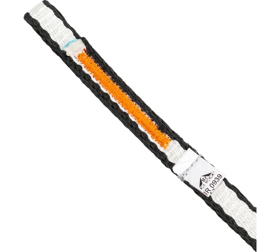 Изображение товара Оттяжка ICE ROCK 17 см, черно-белая, дайнема, шир. 10мм IR 0939.black