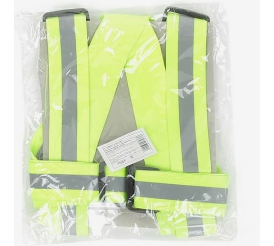 Изображение товара Сигнальный светоотражающий жилет СИМАЛЕНД с регулируемым размером, салатовый 3298977