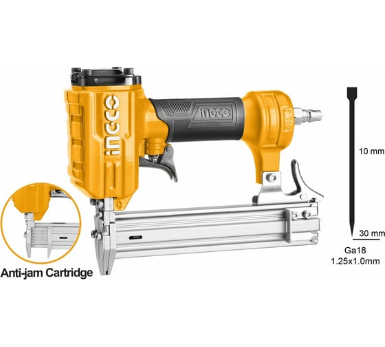 Изображение товара Пневматический нейлер для гвоздей INGCO ABN10301