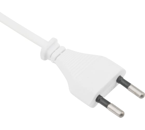 Изображение товара Сетевой шнур с плоской вилкой REXANT 2x0.5 мм2 белый 1,5 метра 50 шт 11-1111