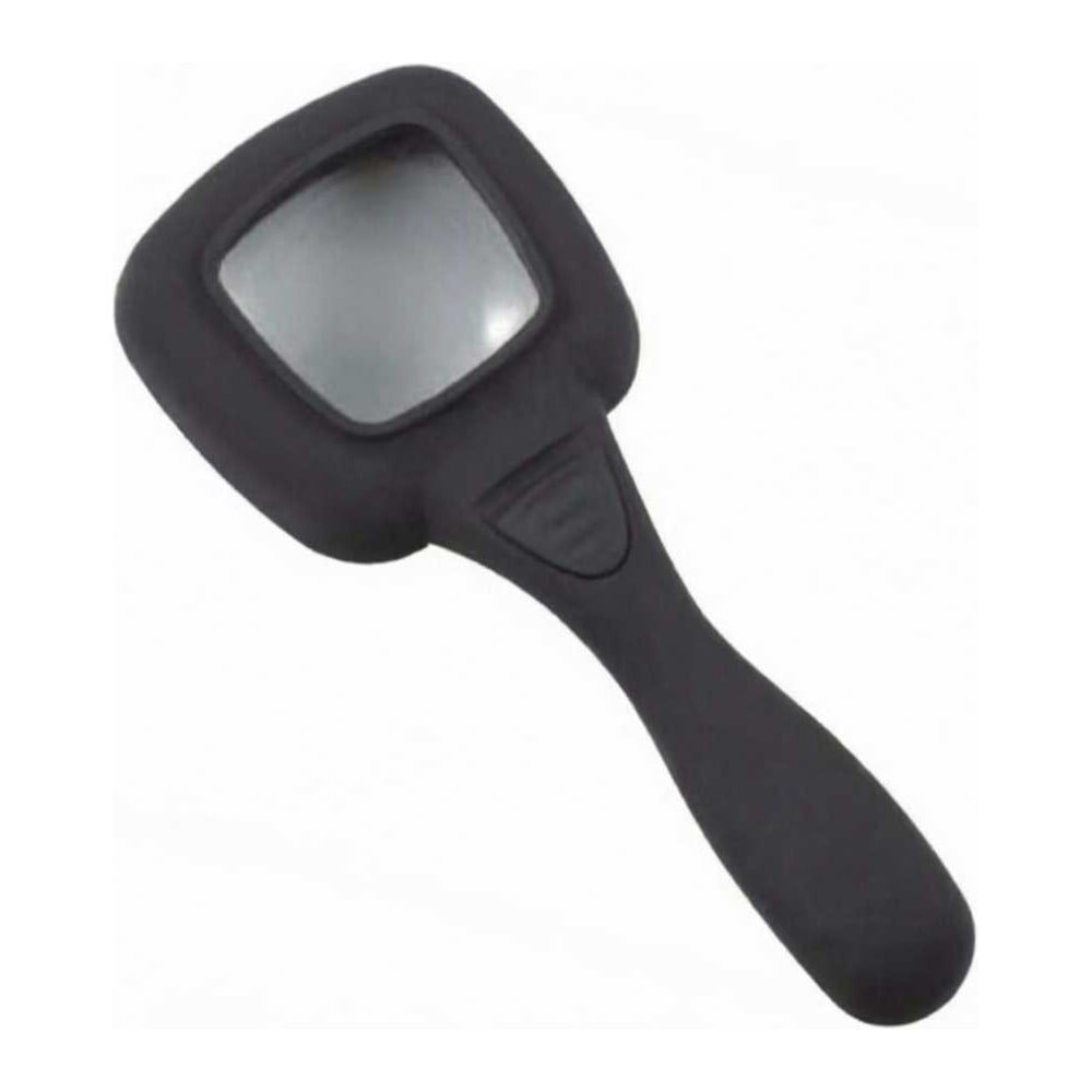 Увеличительное стекло (Лупа) Perfeo ZM1065L чёрный, 4х, 65 мм, ручная, led подсветка, 2*AАА, пластик 30025971