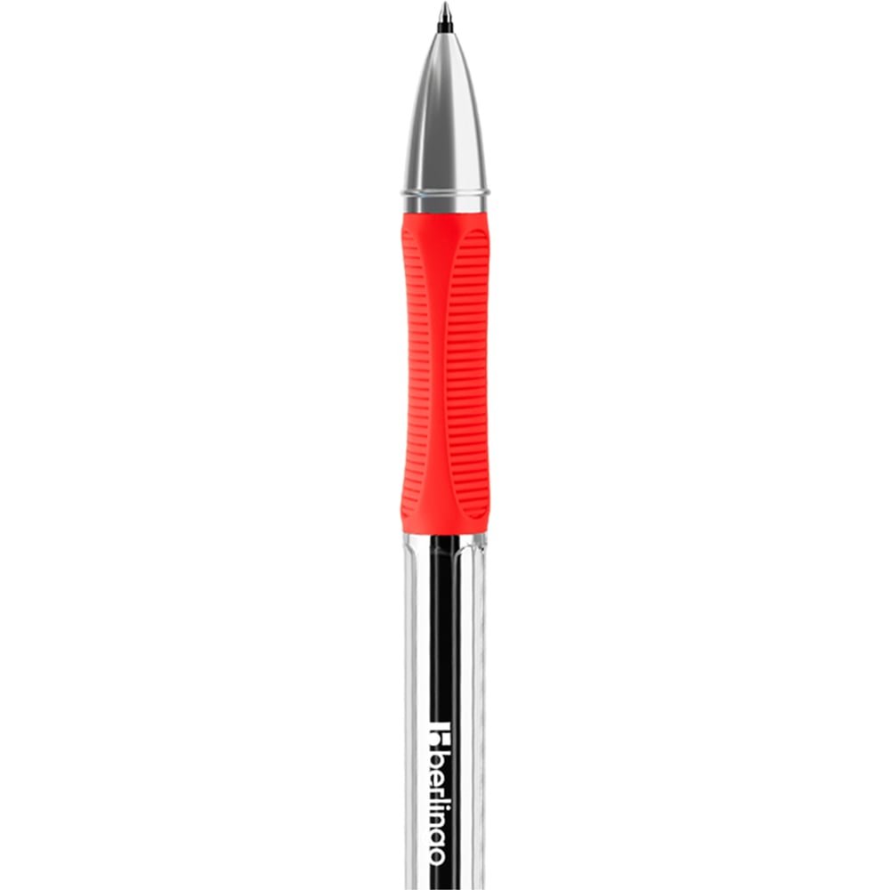 Ручка гелевая Berlingo Tribase Gel grip красная, 0,5мм, грип, CGp05024 CGp_05024