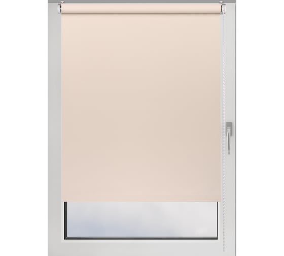 Изображение товара Рулонная штора PRAKTO Shantung 80x250 см, бежевый 8316683