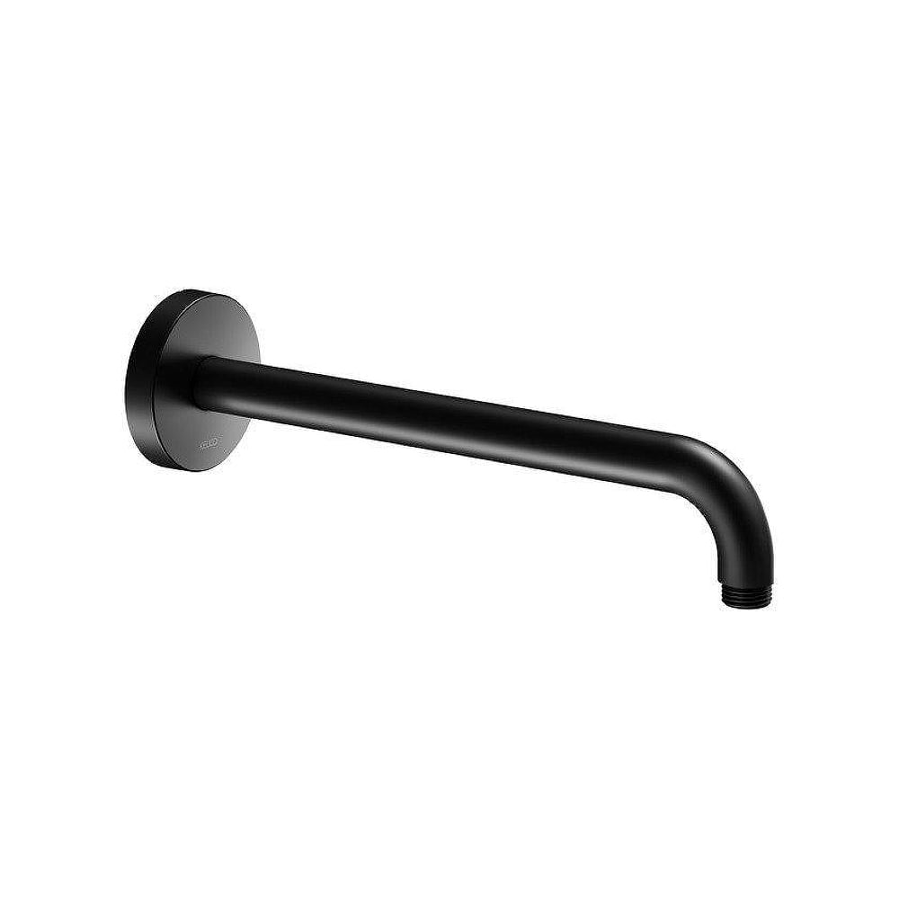 Душевой кронштейн KEUCO ELEGANCE DN 15, из стены, 312 мм, с круглым отражателем, черный матовый 51688370300