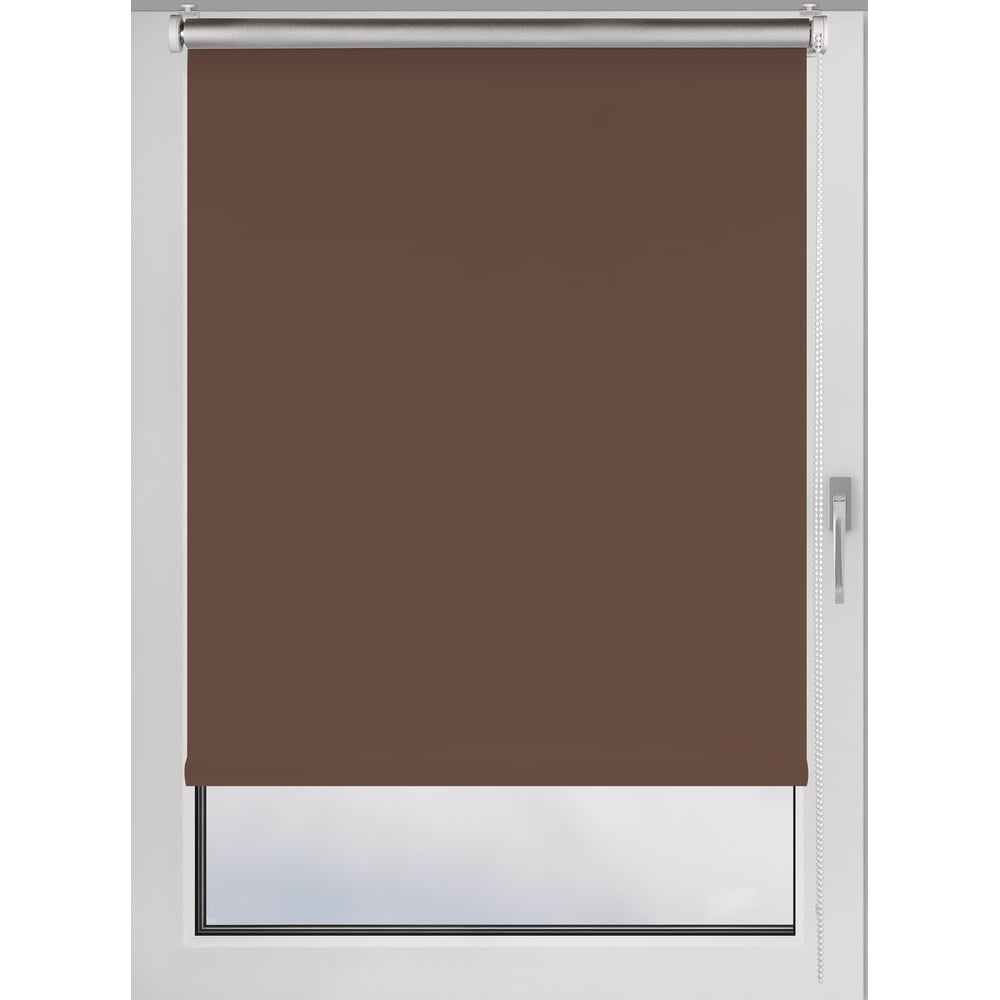 Изображение товара Рулонная штора PRAKTO Blackout Silver шоколад 55x160 см