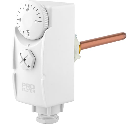 Изображение товара Термостат погружной PROFACTOR, 16А, 250V, 0–90°C, PF TC 639 W