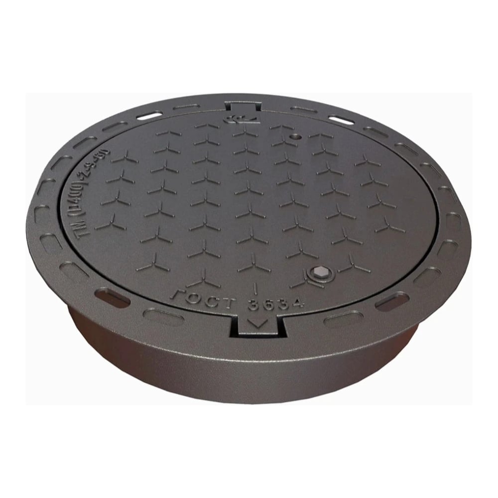 Люк чугунный SAFA Industrial тип Т Плавающий, D-400 ТМ, 18009