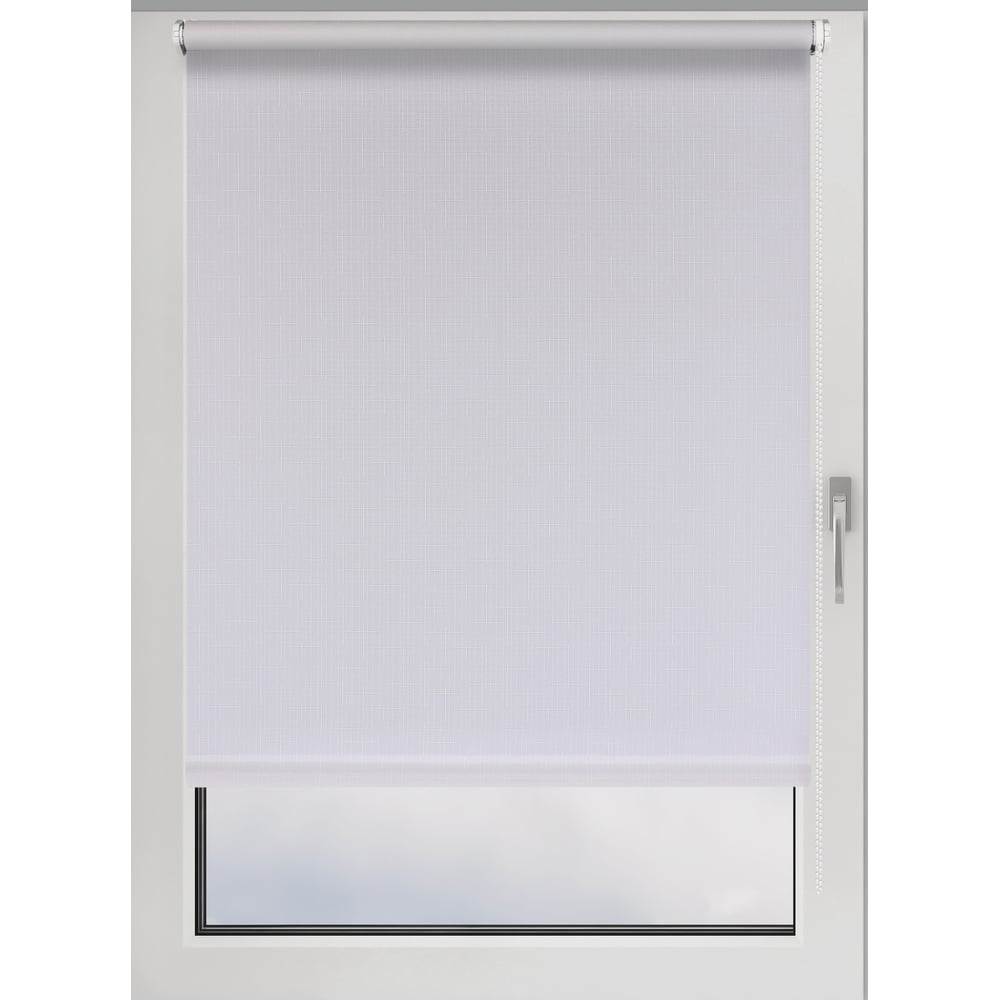 Изображение товара Рулонная штора PRAKTO Shantung 60x250 см белая - современное решение для защиты от света