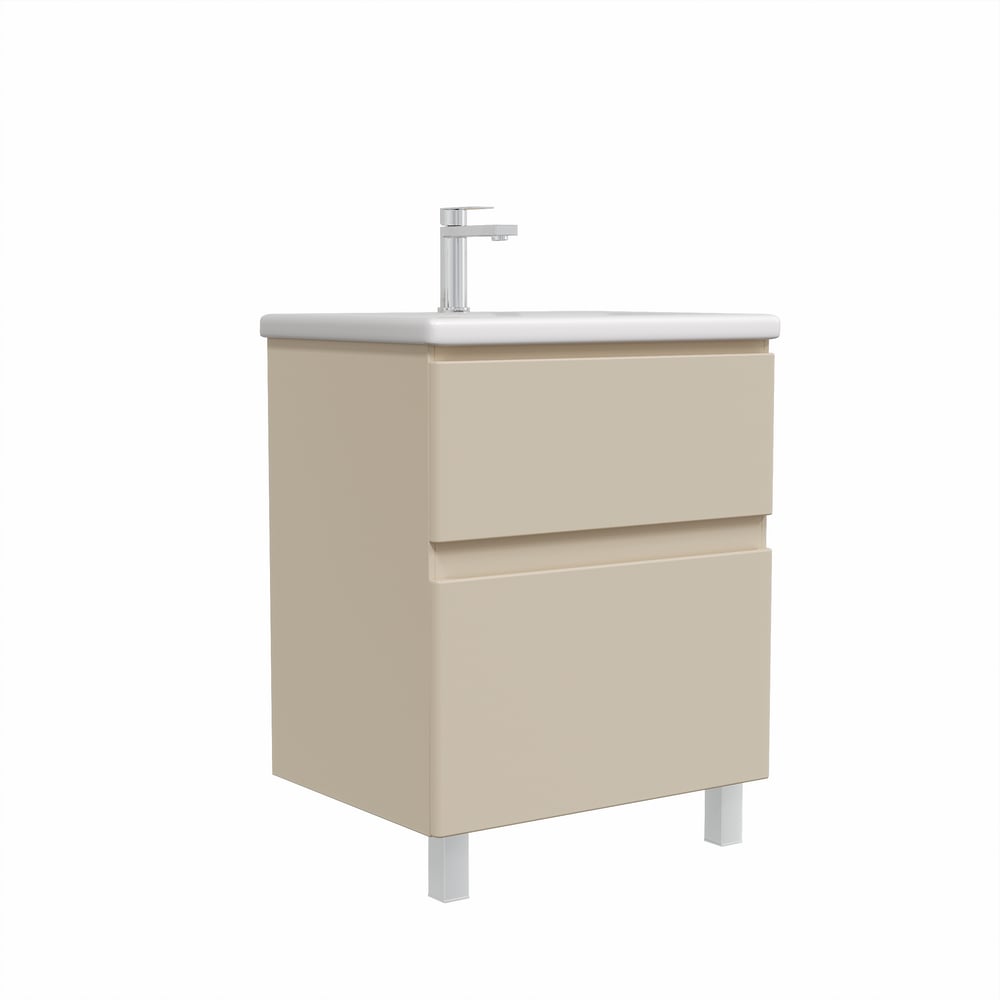 Тумба напольная Sanstar Riana 60 Без раковины для ванной комнаты, cappuccino 554.1-1.4.1