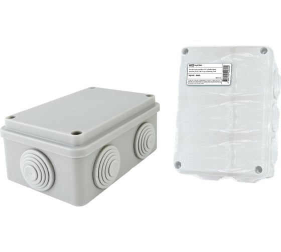 Изображение товара Коробка распределительная TDM ELECTRIC 120х80х50мм, крышка, IP55, 6 входов SQ1401-0505