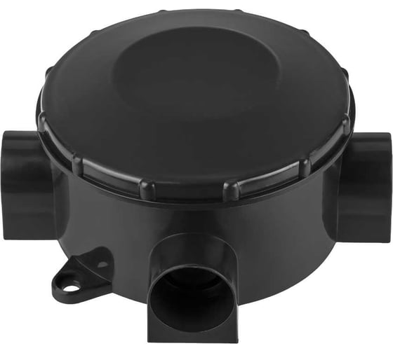 Изображение товара Коробка распределительная TDM ELECTRIC D80х35мм, IP42, 3-х рожковая, черная SQ1401-4054