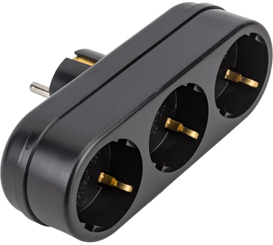 Изображение товара Сетевой разветвитель-тройник Perfeo RU POWER 3 гнезда, 16А, с заземлением 30015498