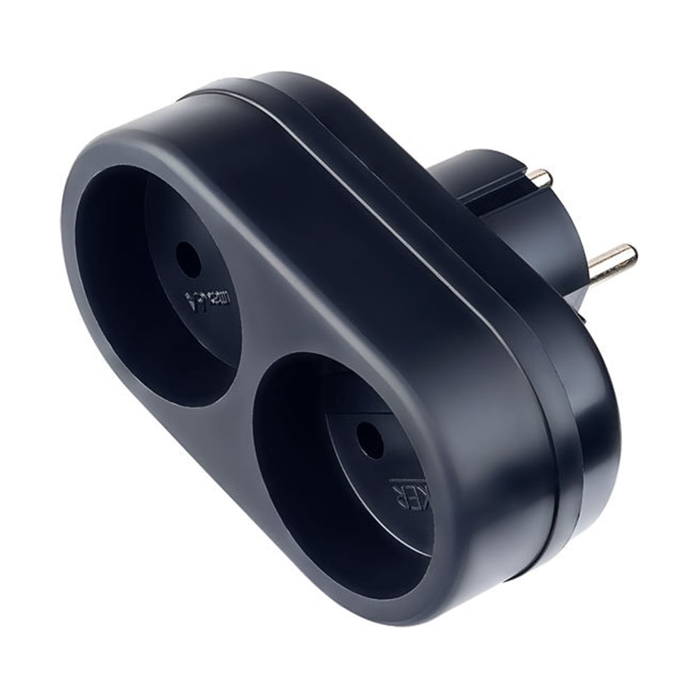 Изображение товара Сетевой разветвитель Perfeo RU POWER 2 гнезда 6А 220В IP54 черный