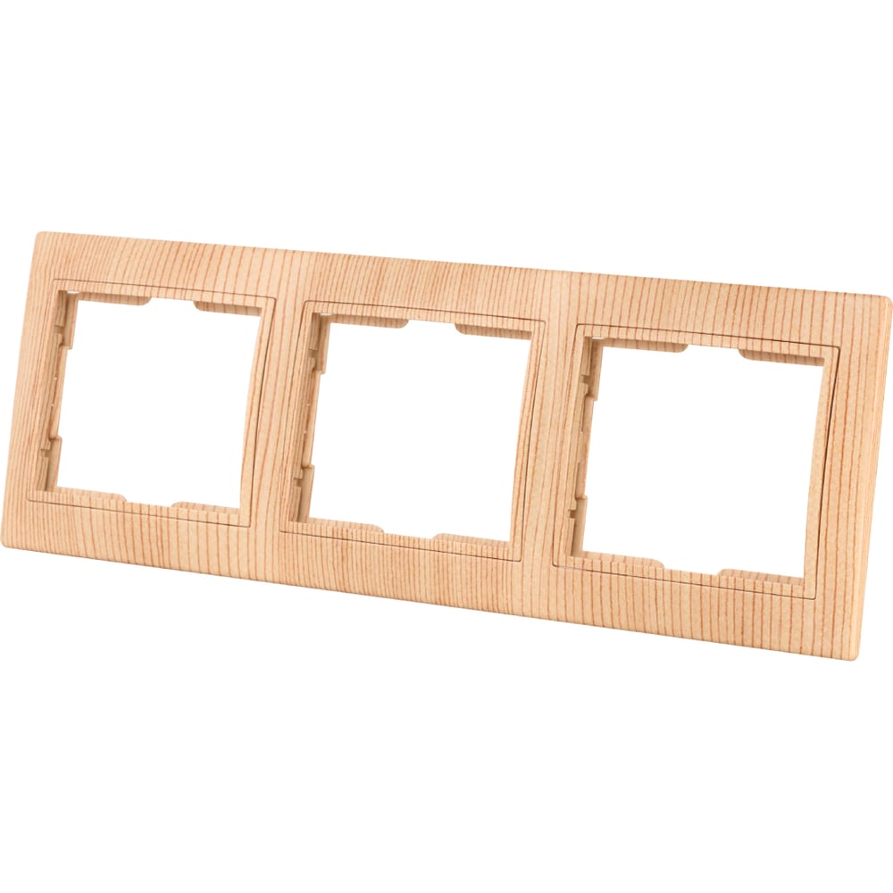 Изображение товара Рамка TDM ELECTRIC 3-х постовая горизонтальная "ЭКО" (сосна) серия "Таймыр" SQ1814-0228