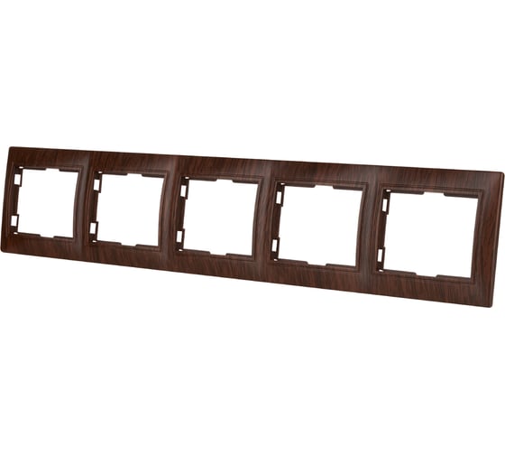 Изображение товара 5-постовая рамка TDM ELECTRIC горизонтальная, ЭКО бук Таймыр SQ1814-0332