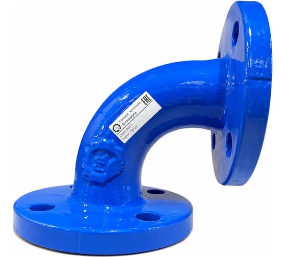 Изображение товара Колено ВЧШГ напорное фланцевое РВЗ DN150/90 PN10 L=250мм 00-00012441