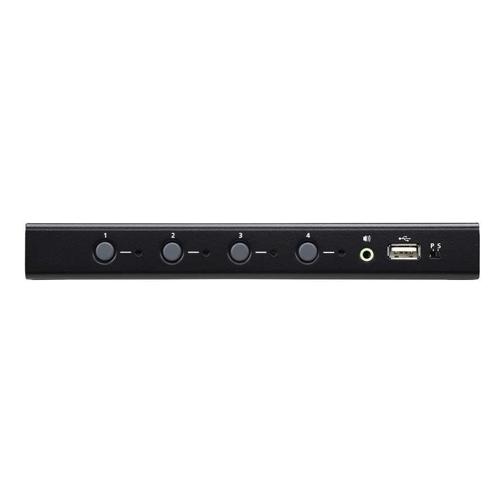 Переключатель KVM 4-портовый USB с функцией Boundless Switching, кабели включены ATEN CS724KM-AT