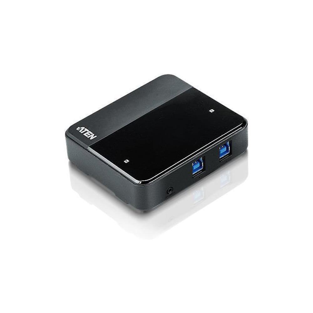 Переключатель KVM ATEN switch, USB, 2 4 устройства/порта/port+клавитаура+мышь, 4 USB A Female/2 B Female, со шнурами A-B 2х1.2м. для подкл US234-AT