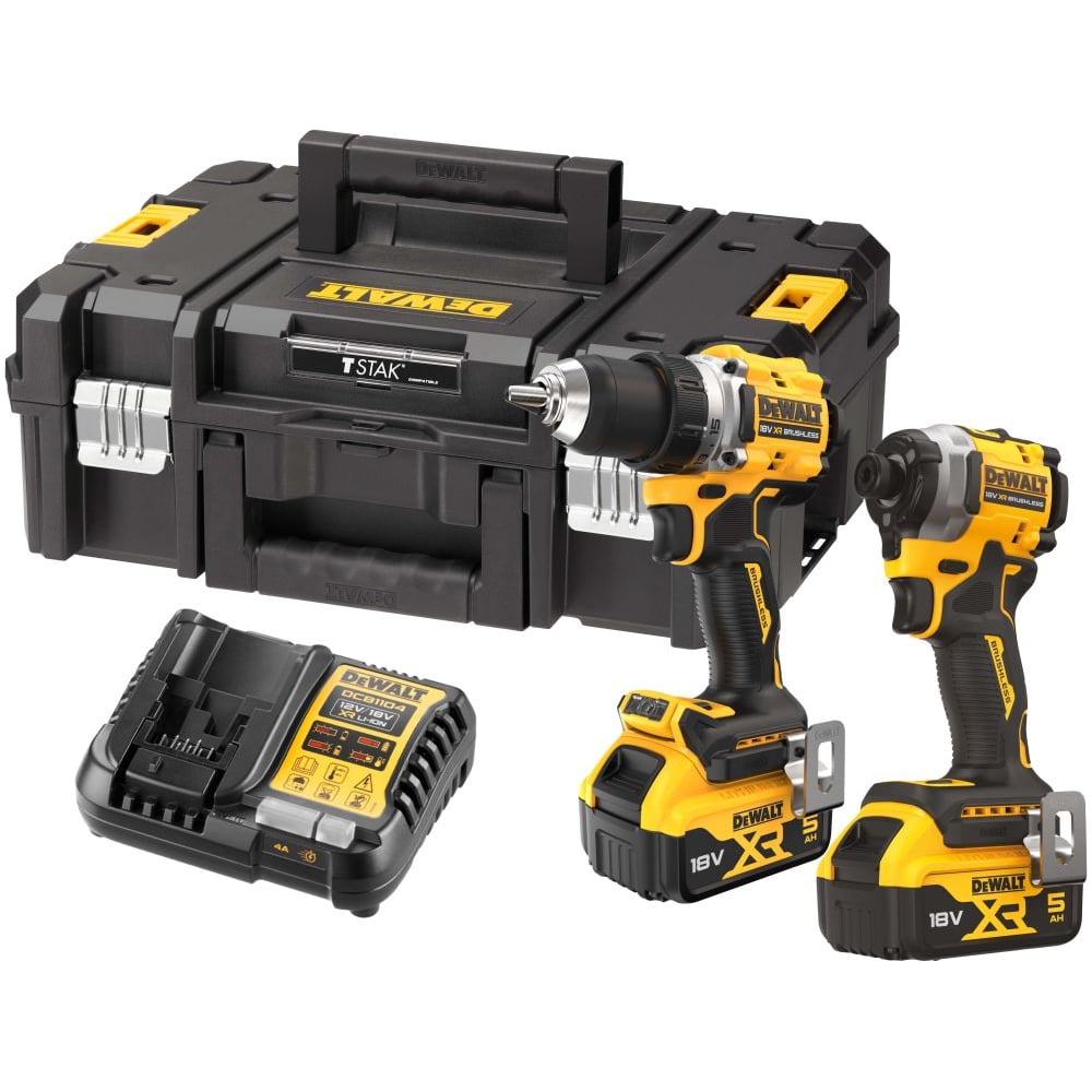 Изображение товара Профессиональный комплект аккумуляторных инструментов Dewalt DCK2051P2T 2 шт. Изображение товара Профессиональный комплект аккумуляторных инструментов Dewalt DCK2051P2T 2 шт.