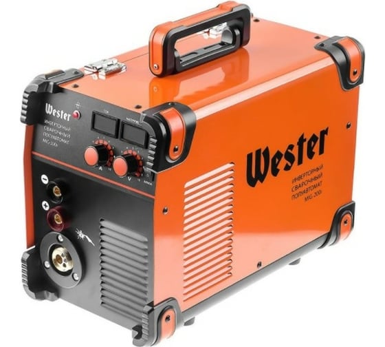 Изображение товара Сварочный инверторный полуавтомат Wester MIG-200i MIG/MAG/MMA 40-200A 0.8-1.2 мм евроразъем 486281