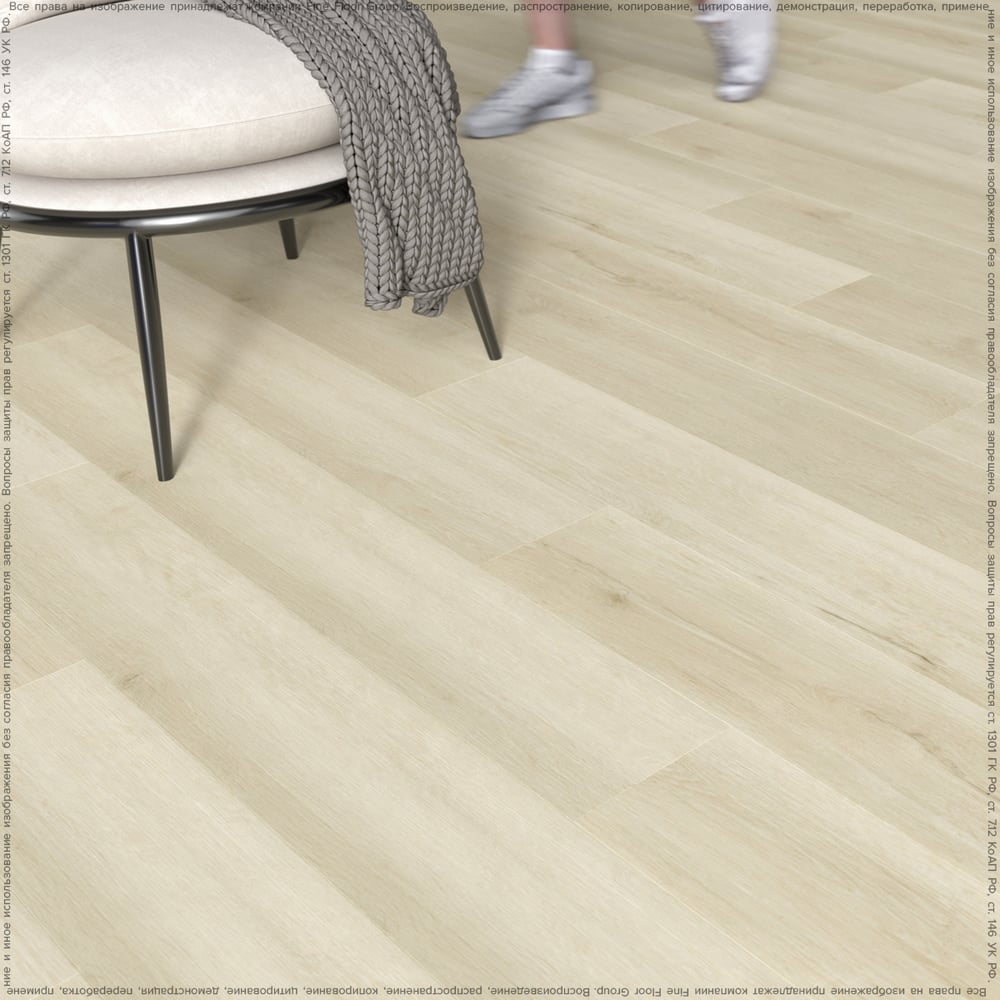 Кварц виниловая плитка Fine Floor (SPC) R LINE Дуб Олёкма FF 1174