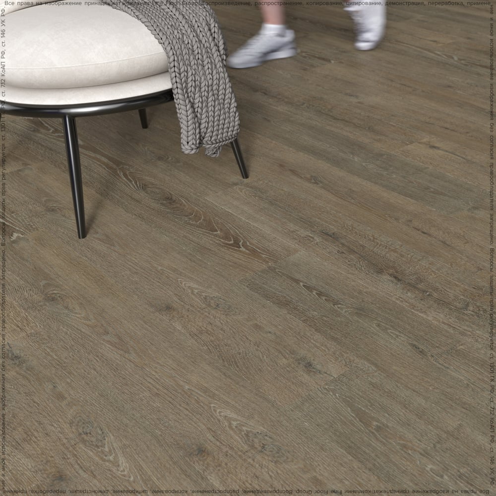 Кварц виниловая плитка Fine Floor (SPC) R LINE Дуб Киренга FF 1170