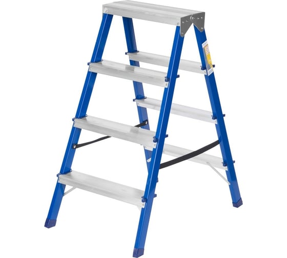 Изображение товара Двусторонняя стальная стремянка РемоКолор 4 ступени 63-0-124