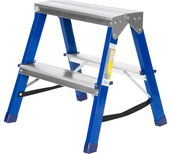 Изображение товара Двусторонняя стальная стремянка РемоКолор 2 ступени 63-0-122