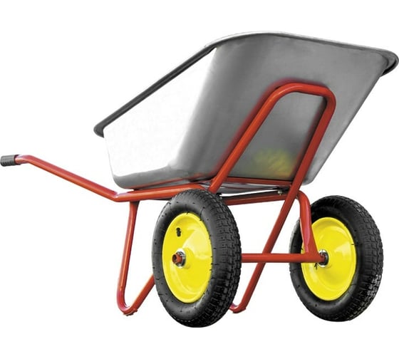 Изображение товара Строительная тачка Yard двухколесная, грузоподъемность 240 кг, объем 110 л 66-9-200