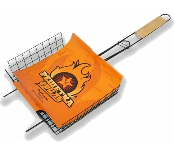 Изображение товара Решетка для барбекю РемоКолор BBQ5843 глубокая малая, хромированная, 300x230 мм 69-9-935