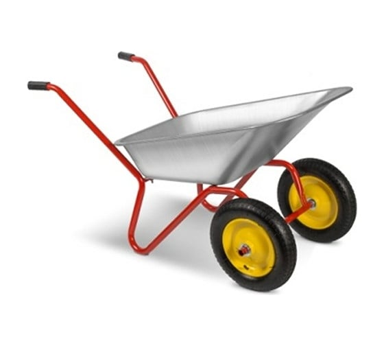 Изображение товара Садовая тачка Yard двухколесная, грузоподъемность 110 кг, объем 80 л 66-8-078