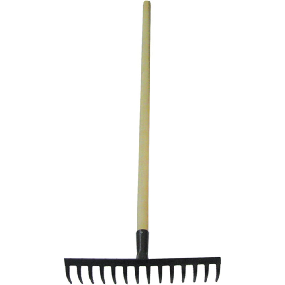 Изображение товара Сварные грабли РемоКолор с витым зубом 14-зубые из нержавеющей стали, рукоятка 1200 мм