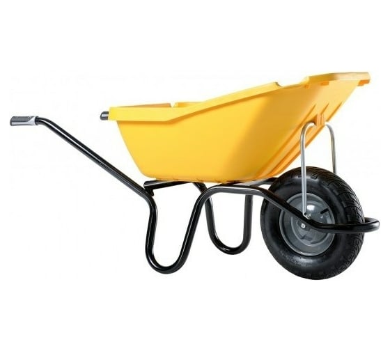 Изображение товара Строительная тачка Yard одноколесная, пластмассовый кузов, пластмассовый кузов, шт. 66-9-171