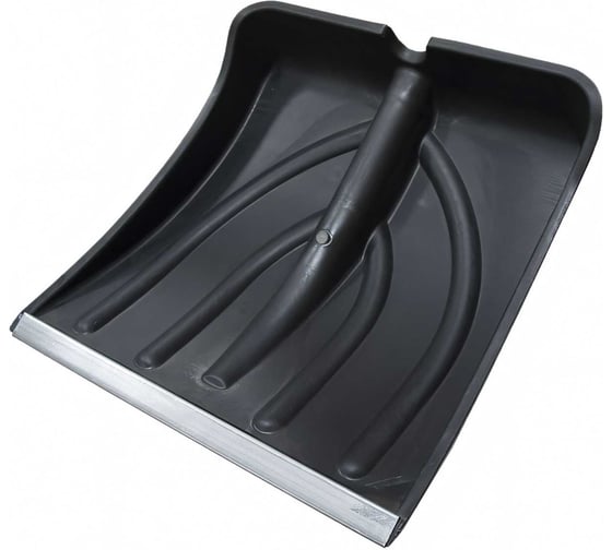 Изображение товара Снегоуборочная пластиковая лопата РемоКолор с планкой, без черенка, 380x365мм 69-0-438