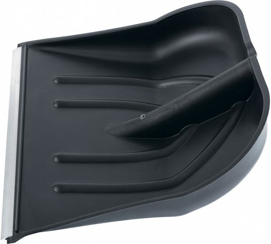 Изображение товара Лопата РемоКолор снегоуборочная, пластиковая, с алюминиевой планкой, без черенка, 400x420мм 69-0-442