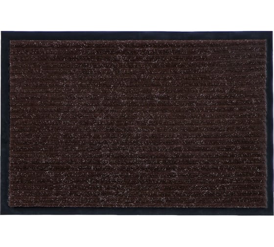 Изображение товара Грязезащитный коврик РемоКолор Ребро ПВХ, полиэстер, коричневый, 60x90 см 70-1-695