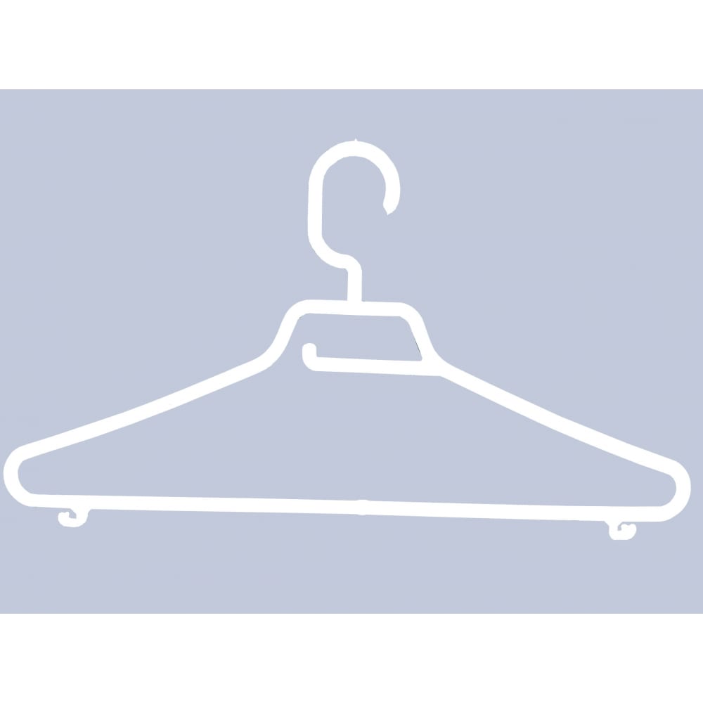Купить Пластиковая вешалка для одежды РемоКолор, 61-1-052, белый, пластик